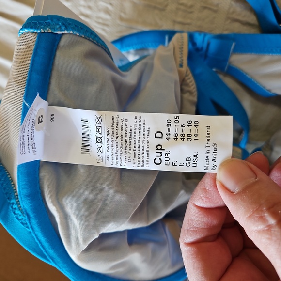 Blue Underwire Bikini Top - Picture 3 of 3